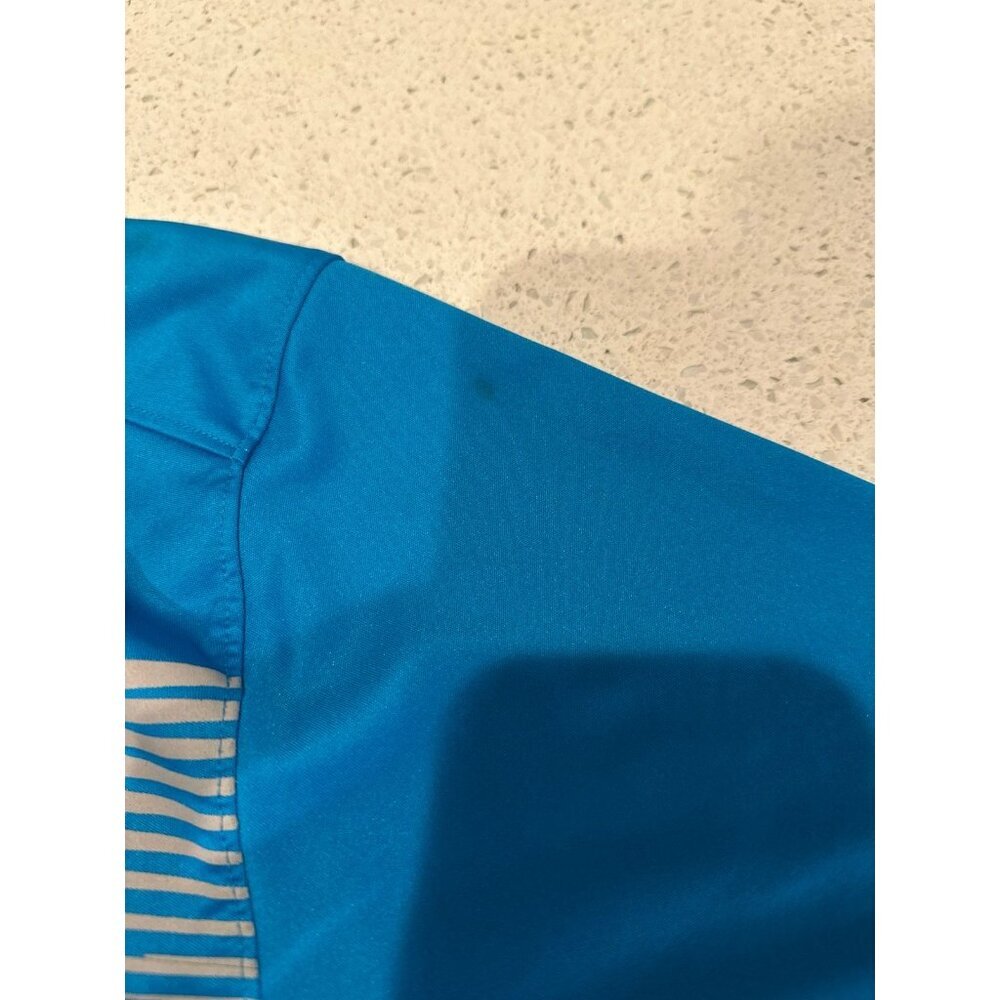 Oakley Polo Shirt Mens XL Blue‎ Graphic Vintage Poly - Picture 2 of 3